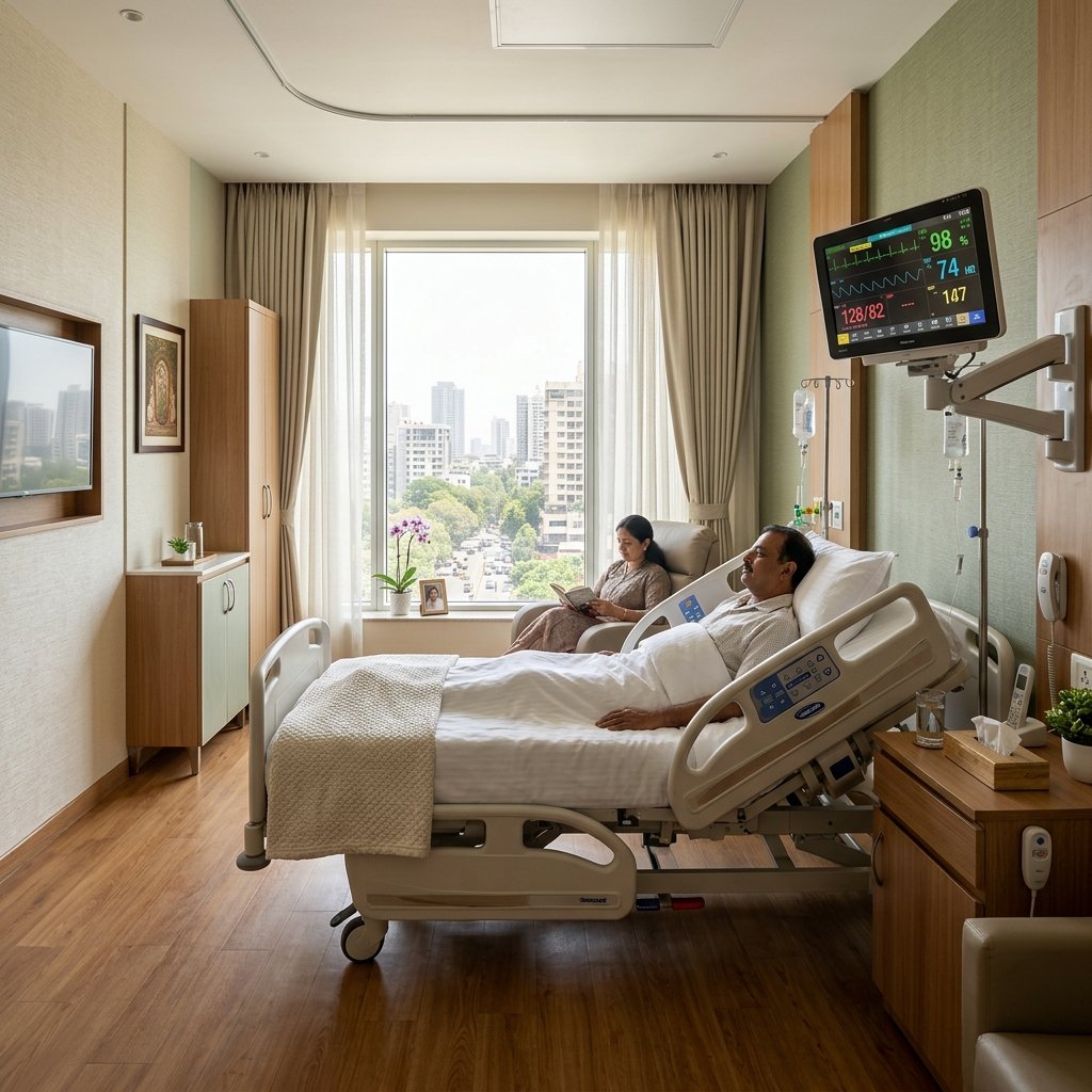 Patient rooms at Vrindavan Hospital